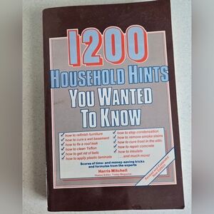1200 Household Hints You Wanted To Know 1980s Paperback Book